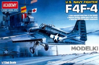 1:72 Сборная модель Самолет GRUMMAN F4F-4 WILDCAT - 12451