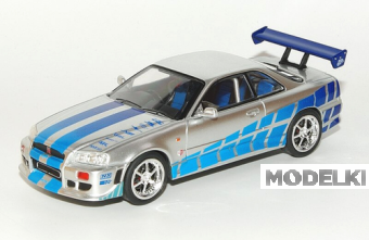 1:43 NISSAN Skyline GT-R (R34) FAST & FURIOUS(Форсаж)(1999) - M4069-2