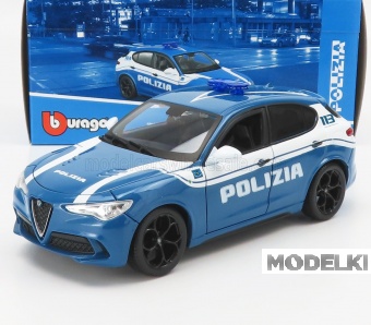 1:24 ALFA ROMEO Stelvio Polizia (2017), Light Blue - 21096-POL
