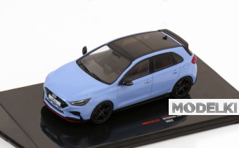 1:43 (Б/У) HYUNDAI i30 N (2022), light blue - MOC335-X1