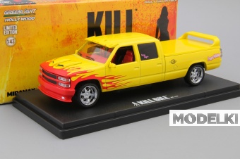 1:43 (Б/У) CHEVROLET C-2500 Silverado Custom Crew Cab 'Pussy Wagon' из к/ф 'Убить Билла' (1997), yellow - 86481-X1