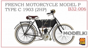 1:32 Сборная модель французский мотоцикл Model P - тип C 1903 - B32-006