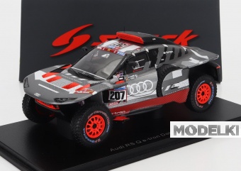 1:43 AUDI Q E-tron Rs Team Audi Sport №207 Rally Dakar (2023) Carlos Sainz - Lucas Cruz, Grey Silver Black - S4558