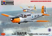 1:72 Сборная модель Saab SAFIR “In Nordic services” - KPM0524