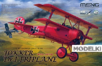 1:32 Сборная модель Самолет Fokker Dr.I Triplane - QS-002