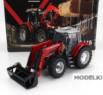 1:32 MASSEY FERGUSON Mf5s.115 Tractor With Front Loader (2022), Red Grey - UH6603