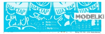 1:144 Декаль для 737-700 'SkyUp (Шахтар)' - 737-025