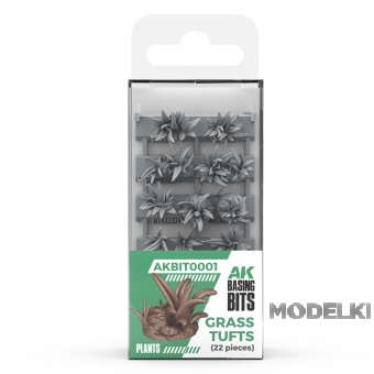 3D-печать BASING BITS Пучки травы / Grass Tufts - AKBIT0001
