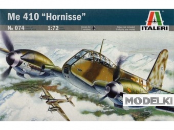1:72 Сборная модель MESSERSCHMITT Me 410 A-1 Military Airplane 1943 - 0074