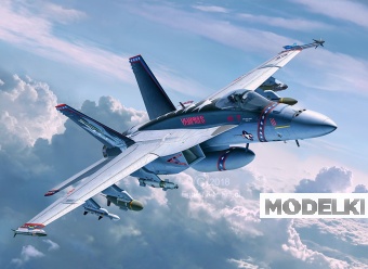 1:32 Сборная модель Американский палубный истребитель-бомбардировщик F/A-18E Super Hornet - 04994