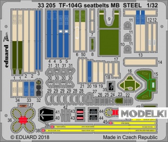 1:32 Фототравление для TF-104G с сидениями MB, сталь - 33205
