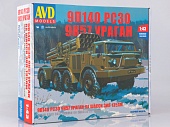 1:43 Сборная модель 9П140 РСЗО 9К57 Ураган на шасси ЗИL-135ЛМ - 1417AVD