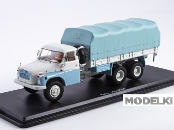 1:43 TATRA-Tatra 148 VNM бортовой (с тентом), голубой / белый - SSM1516