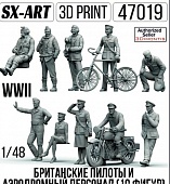 1:48 Британские пилоты и аэродромный персонал WWII (10 фигур) - 47019