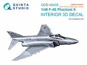 1:48 3D Декаль интерьера для F-4S Phantom II (Academy) (малая версия) (с 3D-печатными деталями) - QDS+48490