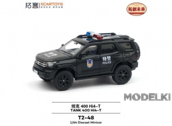 1:64 TANK 400 Hi4-T *Police*, black - XcarT2-48