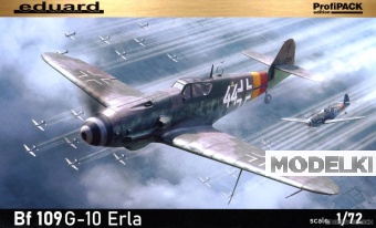 1:72 Сборная модель немецкий истребитель Bf 109G-10 ERLA (ProfiPACK Edition) - 70162