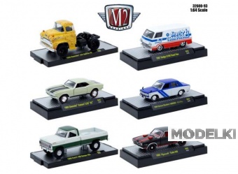 1:64 M2 Machines Auto-Thentics, серия 93, набор из 6 моделей - 32600-93~6