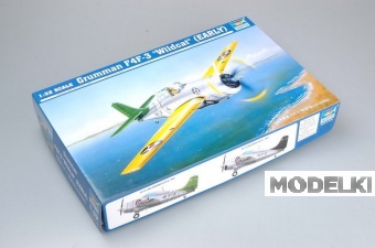1:32 Сборная модель Американский истребитель-бомбардировщик Grumman F4F-3 Wildcat (ранний) - 02255