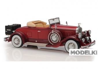 1:43 Pierce Arrow Model B Roadster 1930 open roof (maroon) - EMUS43006A