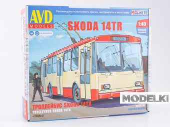 1:43 Сборная модель Троллейбус SKODA-14TR - 4022AVD