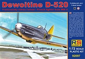 1:72 Сборная модель Dewoitine D-520 Luftwaffe - 92097
