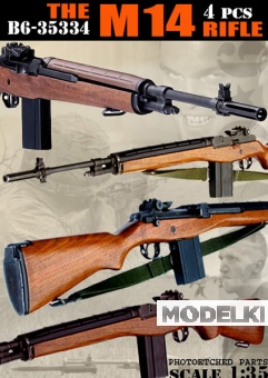 1:35 M14 Rifle, 4 pcs / Винтовка М14, 4 шт. - B6-35334