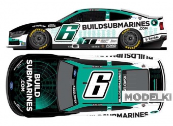 1:64 Ford Mustang #6 Brad Keselowski *BuildSubmarines.com/Tribute To Veterans* white/green 2025 - CX62561BSTBW
