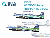 1:48 3D Декаль интерьера кабины P-47D-25 Thunderbolt (Miniart) - QD48437