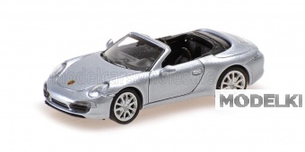 1:87 PORSCHE 911 991 Cabriolet Open (2013), silver - 870068032