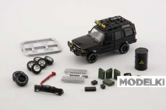 1:64 LAND ROVER Discovery 1 *Left Hand Drive*, black smile with accessory 1998 - BM64B0205LHD