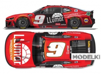 1:64 Chevrolet #9 Chase Elliott *Llumar* red/white 2025 - CX92565LLUCL