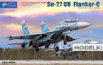 1:48 Сборная модель Su-27 UB Flanker-C - KH80168