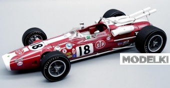 1:18 LOTUS Type 38 №18 Indianapolis Indy 500 (1966) Al Unser, Red White - TM18-176D