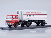1:43 LIAZ-100.471 с полуприцепом Alka N13CH, красный - SSM7037