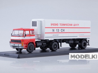 1:43 LIAZ-100.471 с полуприцепом Alka N13CH, красный - SSM7037
