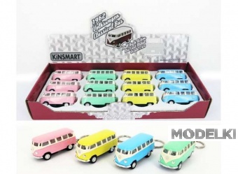 1:64 VOLKSWAGEN T1 Samba Bus, набор из 12 брелоков - KT2546DK~12