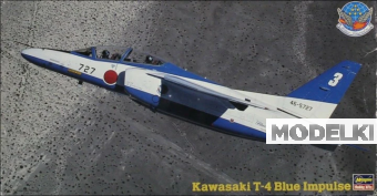 1:48 Сборная модель Самолет KAWASAKI T-4 BLUE IMPULSE - 07216