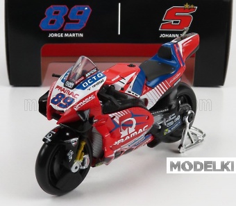 1:18 DUCATI Desmosedici Gp21 Pramac Racing Team №89 Motogp (2021) Jorge Martin, Red - 34379M