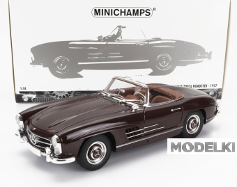 1:18 MERCEDES-BENZ 300sl Roadster Spider (w198) (1957), Dark Red - 180039037