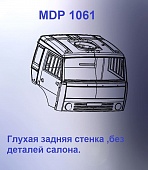 1:43 Кабина со спальником 'колхозница'Евро 2 (с глухой задней стенкой кл) - mdp1061