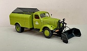 1:43 Пескоразбрасыватель ПД-7 на шасси 164 с совком для уборки снега 1964 г., хаки - SL-244-1-1
