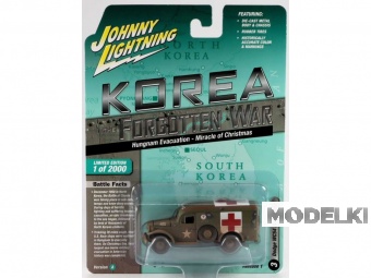 1:64 DODGE WC54 Ambulance Sanitka Forgotten War DODGE WC54 Korean War - sběratelský model auta 1/64 - JLML009A-DODGE