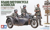 1:35 Сборная модель KS600 Motorcycle & Sidecar Zündapp - 35384