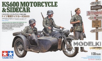 1:35 Сборная модель KS600 Motorcycle & Sidecar Zündapp - 35384