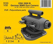 1:32 ESK 2000 B German WWII Gun Camera - 5133