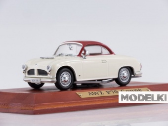 1:43 AWZ P70 Coupe (1955), white / burgundy - 7130116