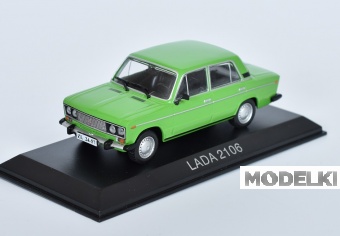 1:43 Волжский 2106, Legendarni automobily minule ery 122, зеленый - LAME122