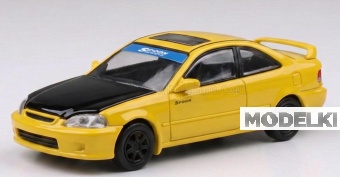 1:64 HONDA Civic Si Coupe EM1 LHD (1999), yellow - 55627