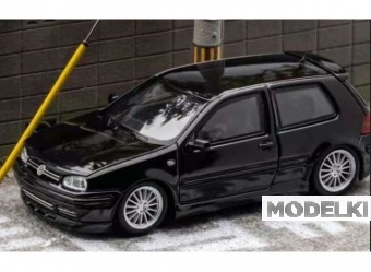 1:64 Volkswagen MK4 with opening hood, black - FH029